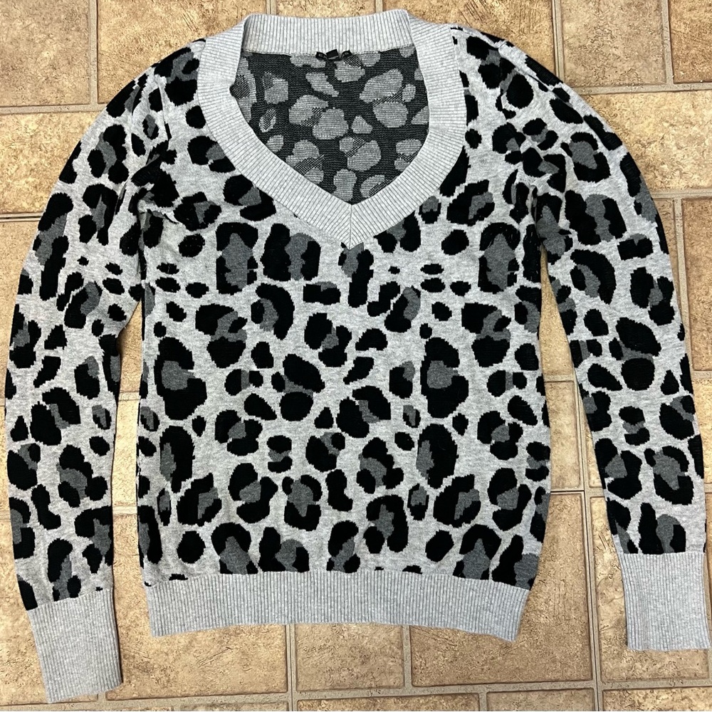 Express leopard print sweater